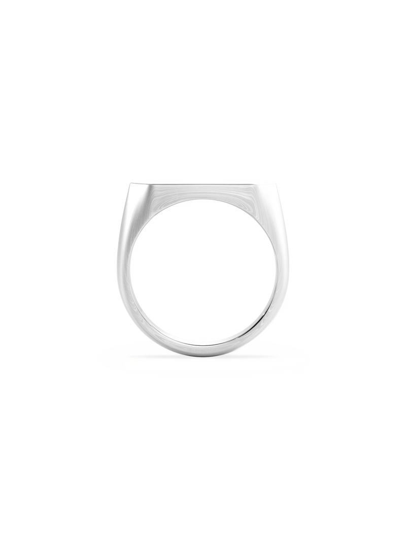 Slim Shield Signet Ring
