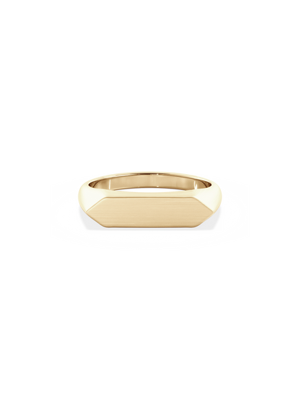Slim Shield Signet Ring