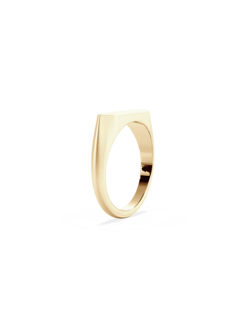 Slim Shield Signet Ring