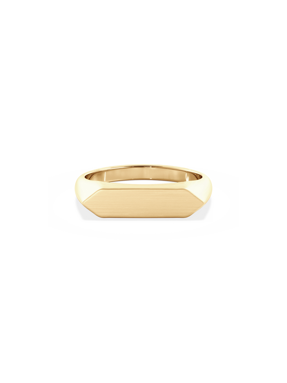 Slim Shield Signet Ring - View 