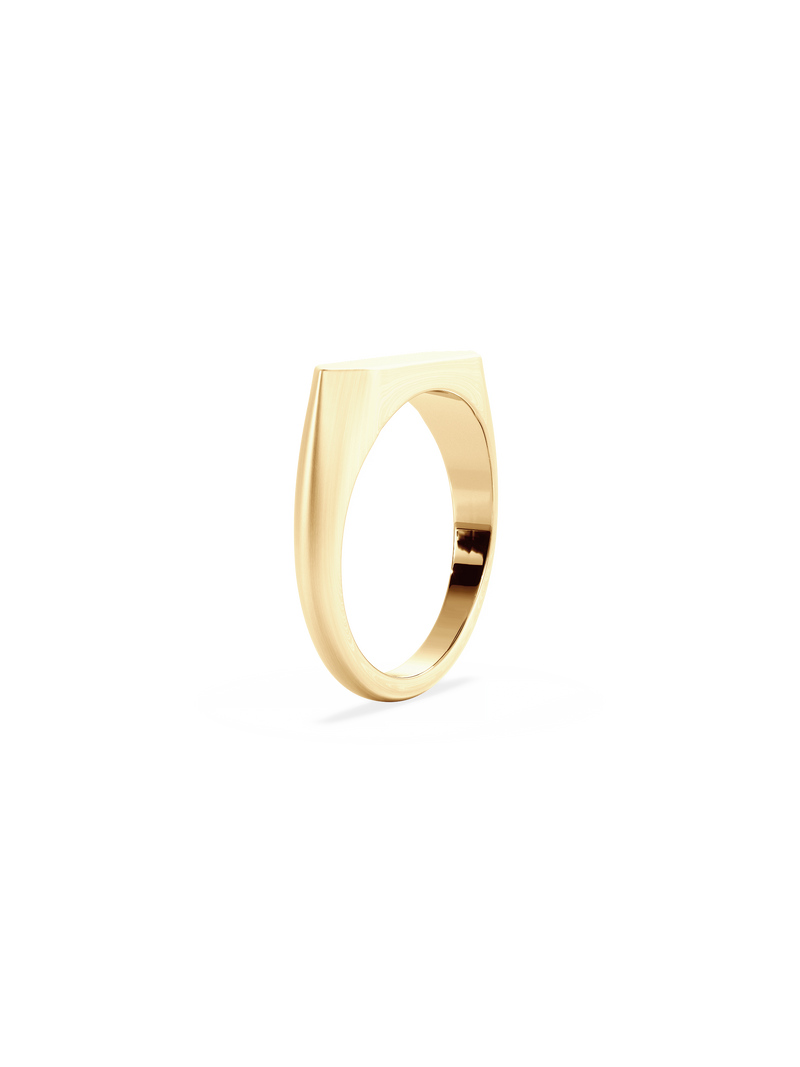 Slim Shield Signet Ring