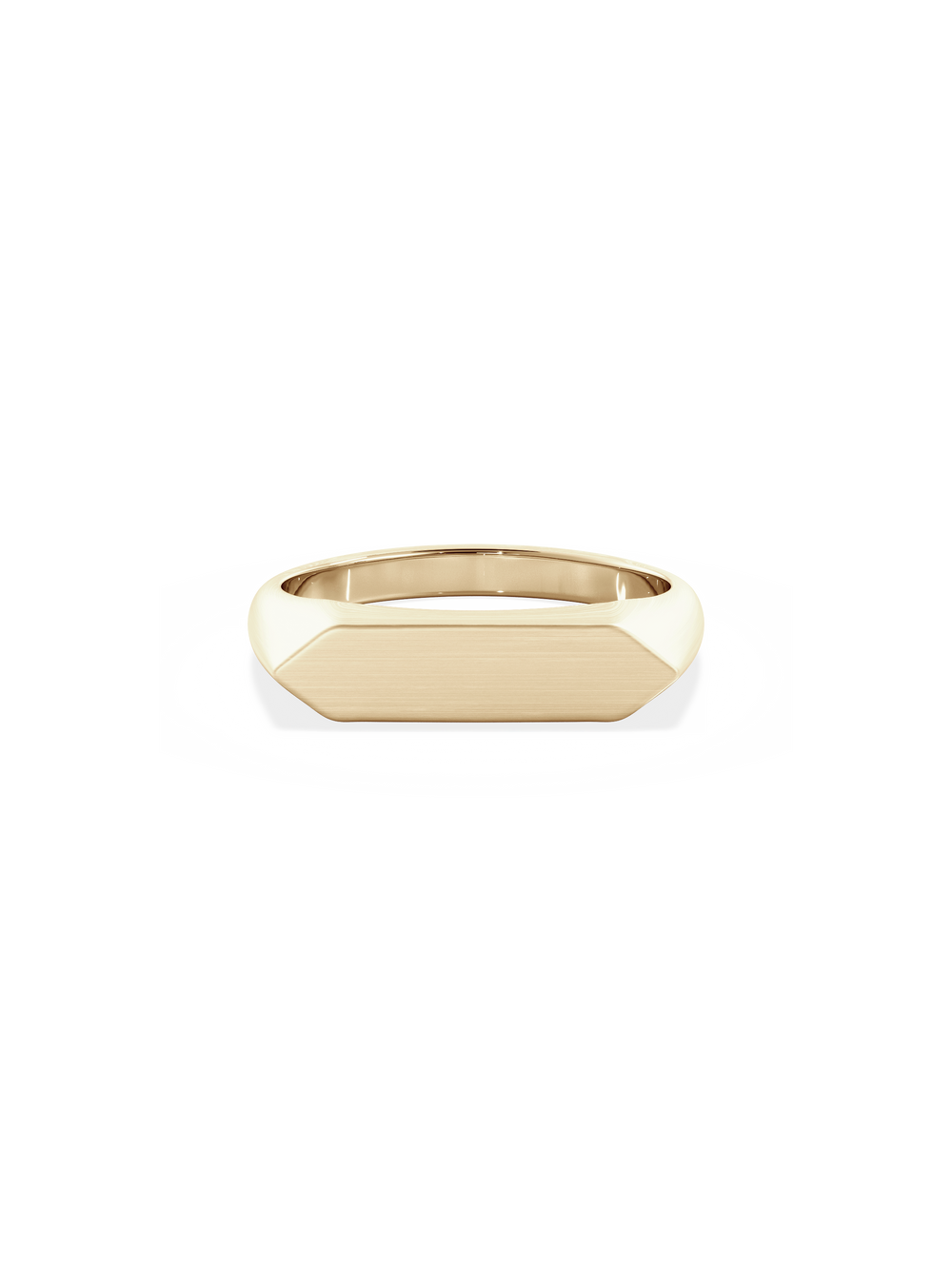 Slim Shield Signet Ring - View 