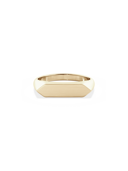 Slim Shield Signet Ring
