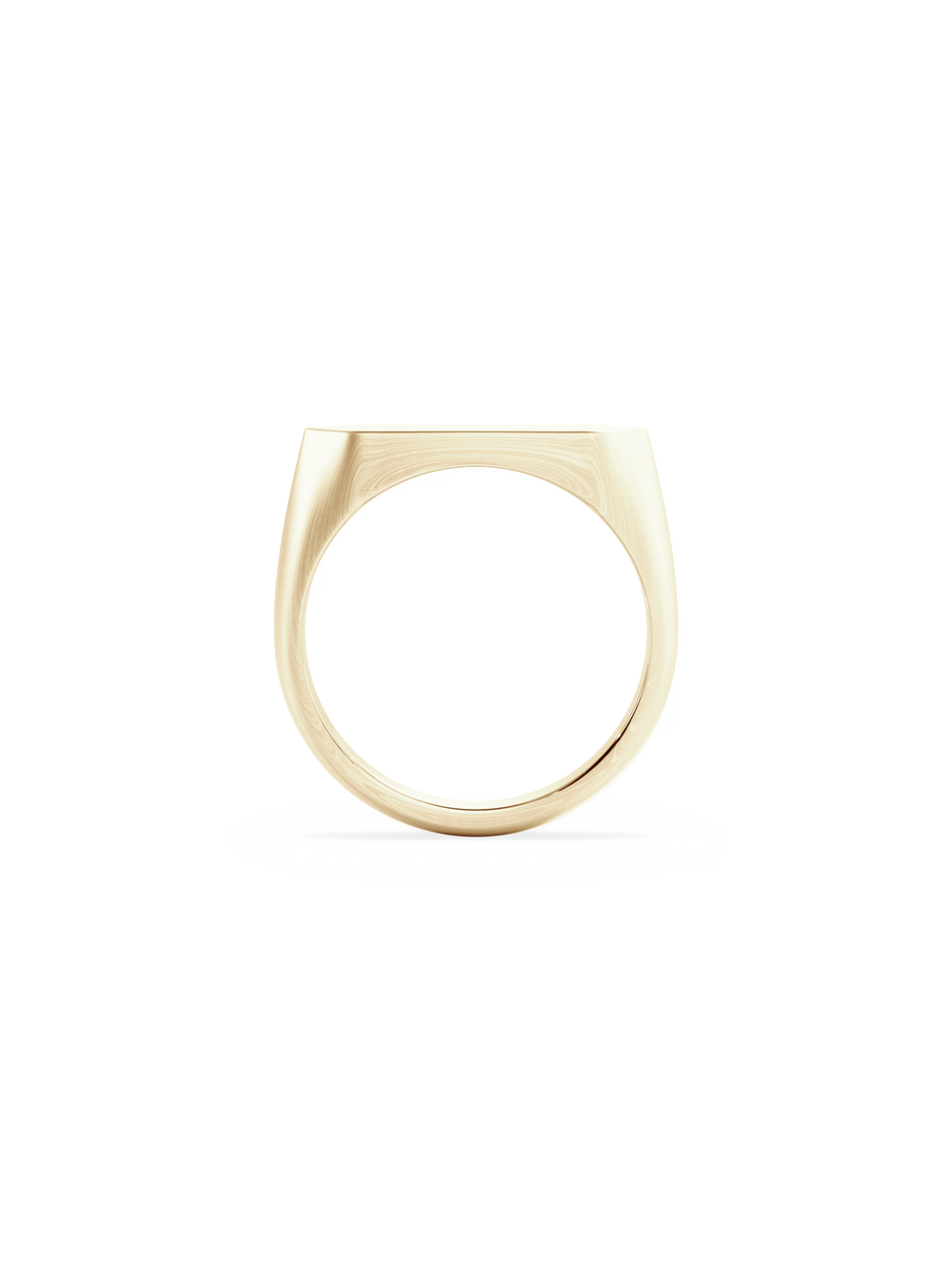 Slim Shield Signet Ring - View 