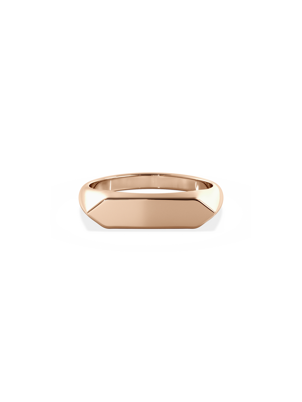 Slim Shield Signet Ring - View 