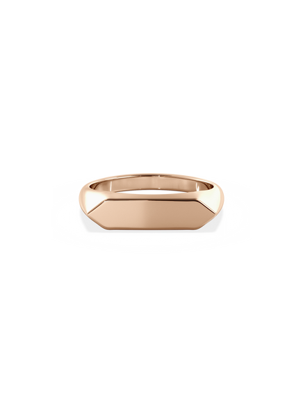 Slim Shield Signet Ring