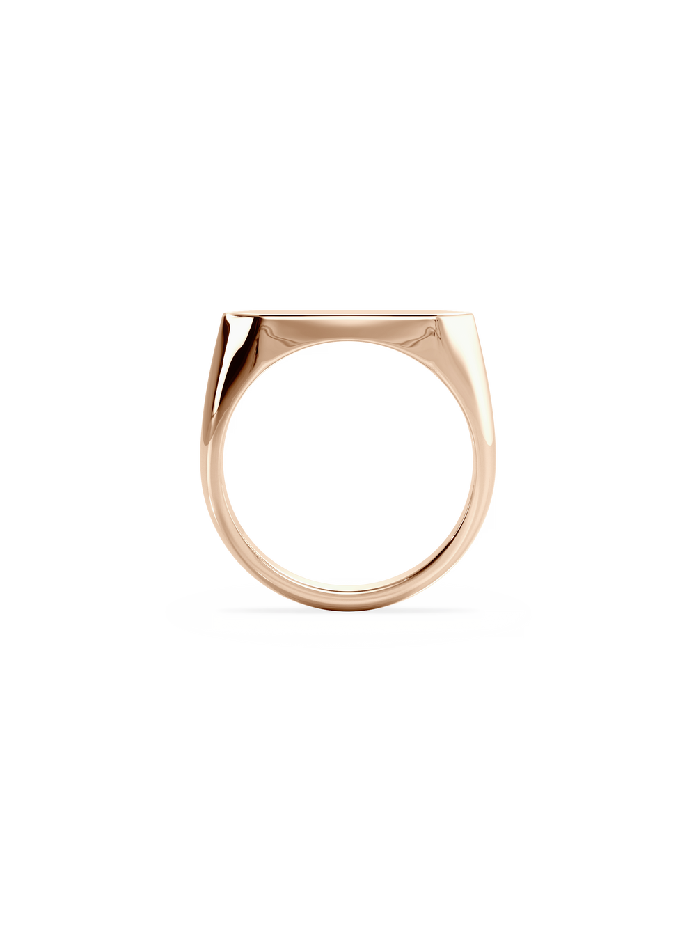 Slim Shield Signet Ring - View 