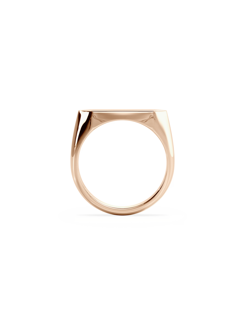 Slim Shield Signet Ring