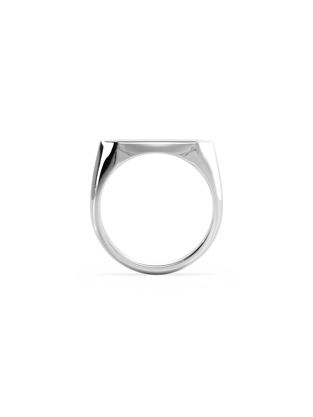 Slim Shield Signet Ring - View 