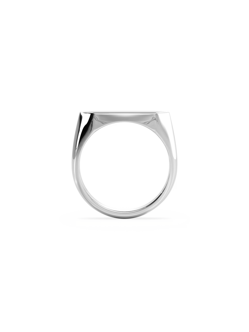 Slim Shield Signet Ring