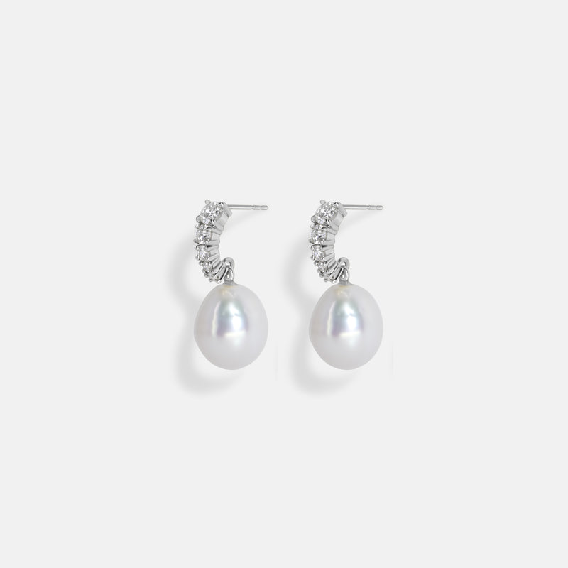 Vermeer Pearl Diamond Earrings
