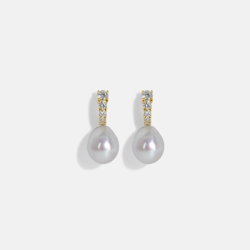 Vermeer Pearl Diamond Earrings