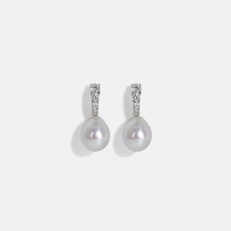 Vermeer Pearl Diamond Earrings
