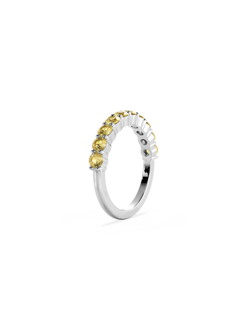 Sapphire Luna Ring