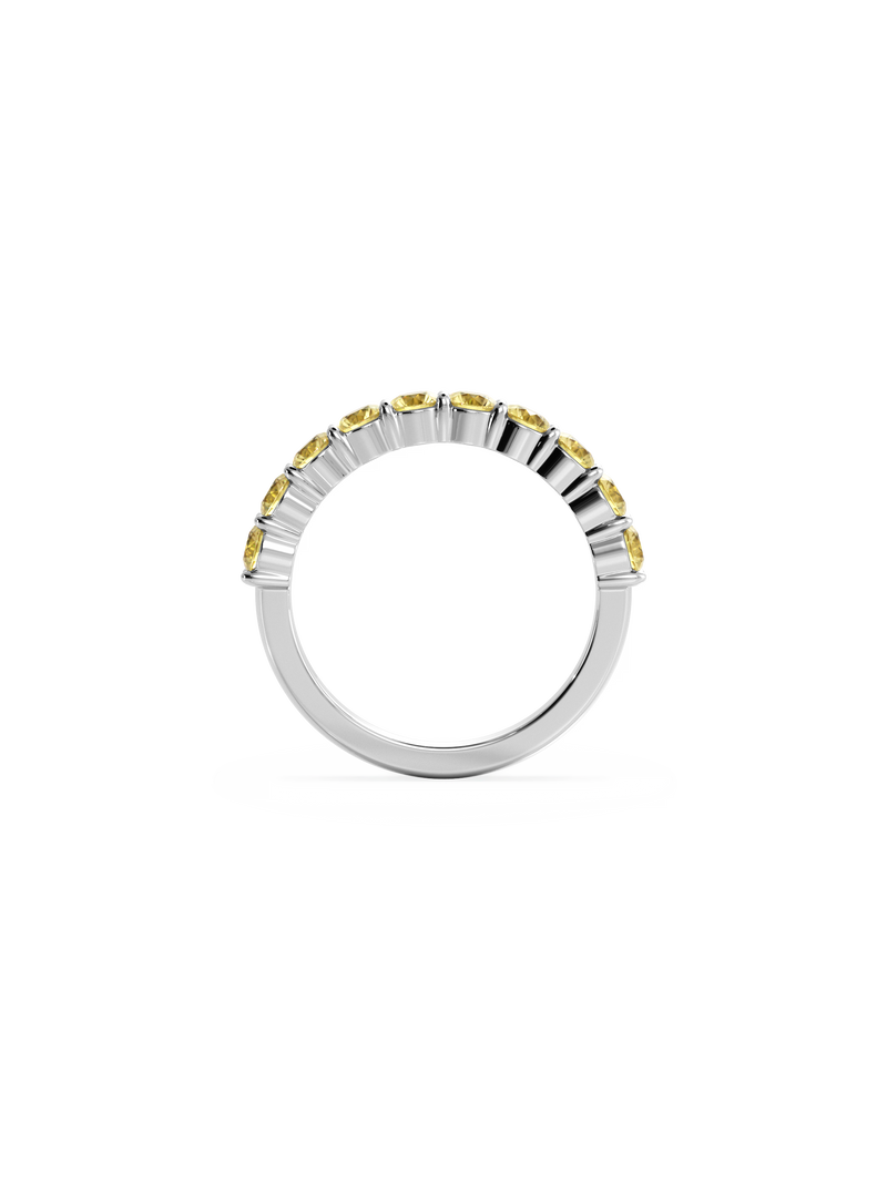 Sapphire Luna Ring