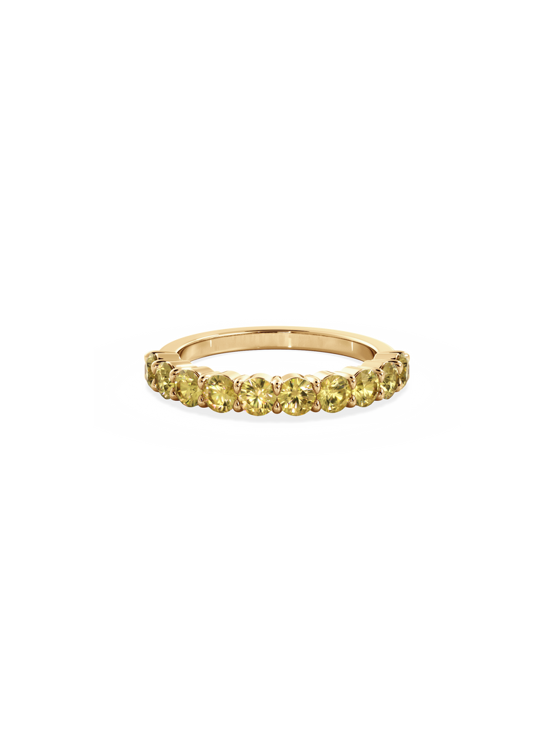 Sapphire Luna Ring