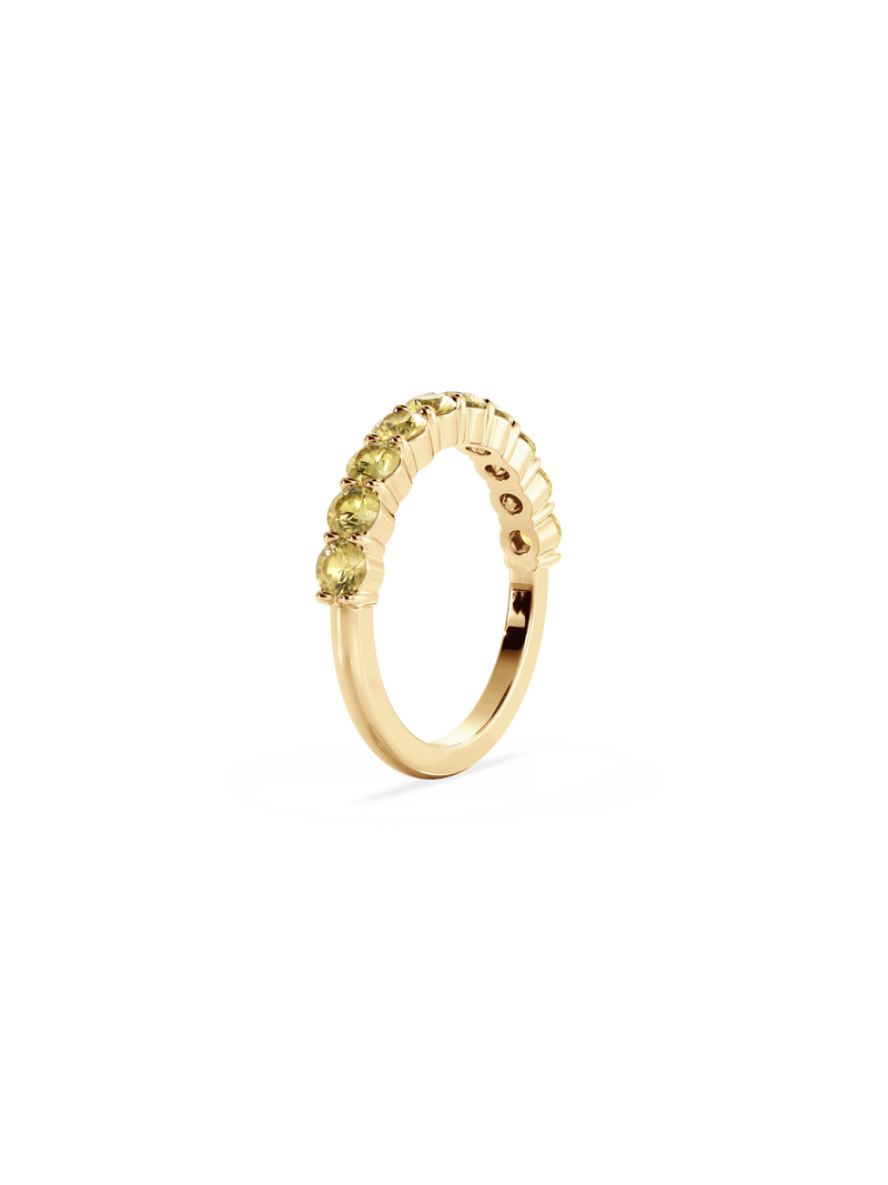 Sapphire Luna Ring