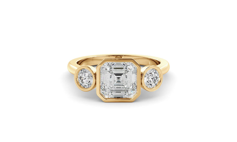 Asscher Bezel Cosmic Trio