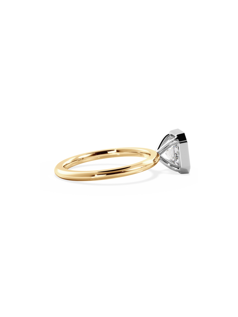 Asscher Signature Bezel Solitaire