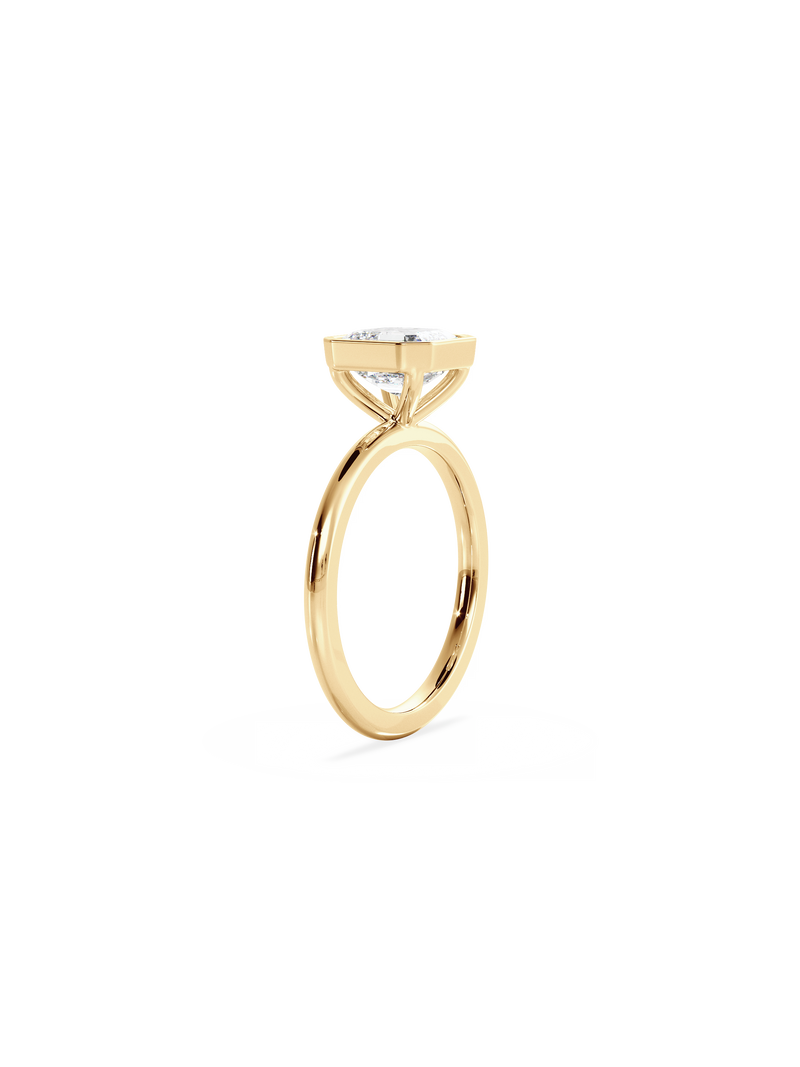 Asscher Signature Bezel Solitaire
