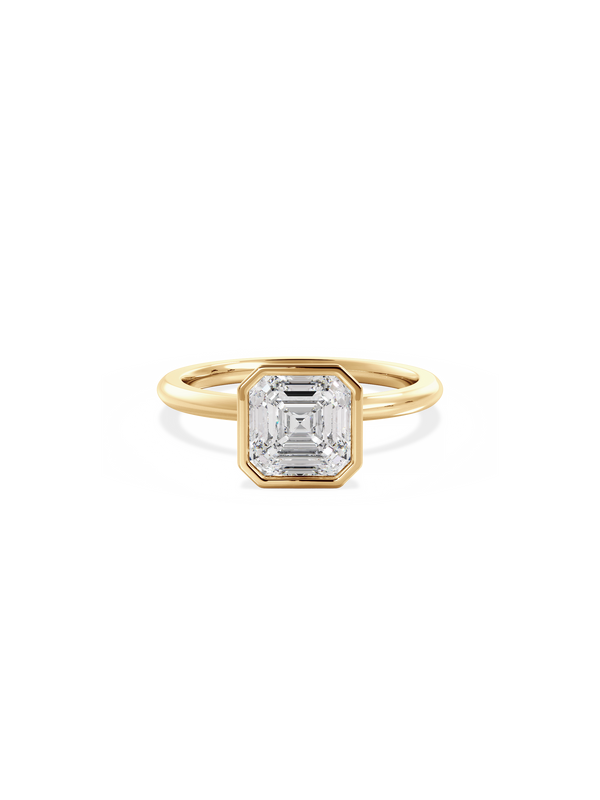 Asscher Signature Bezel Solitaire