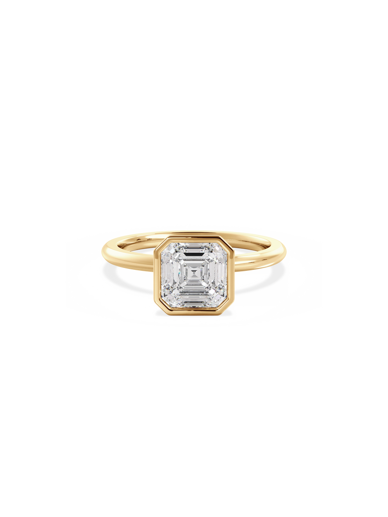 Asscher Signature Bezel Solitaire