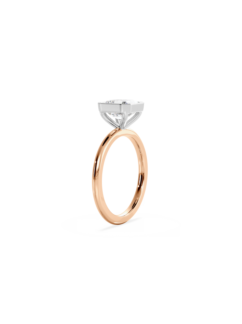 Asscher Signature Bezel Solitaire
