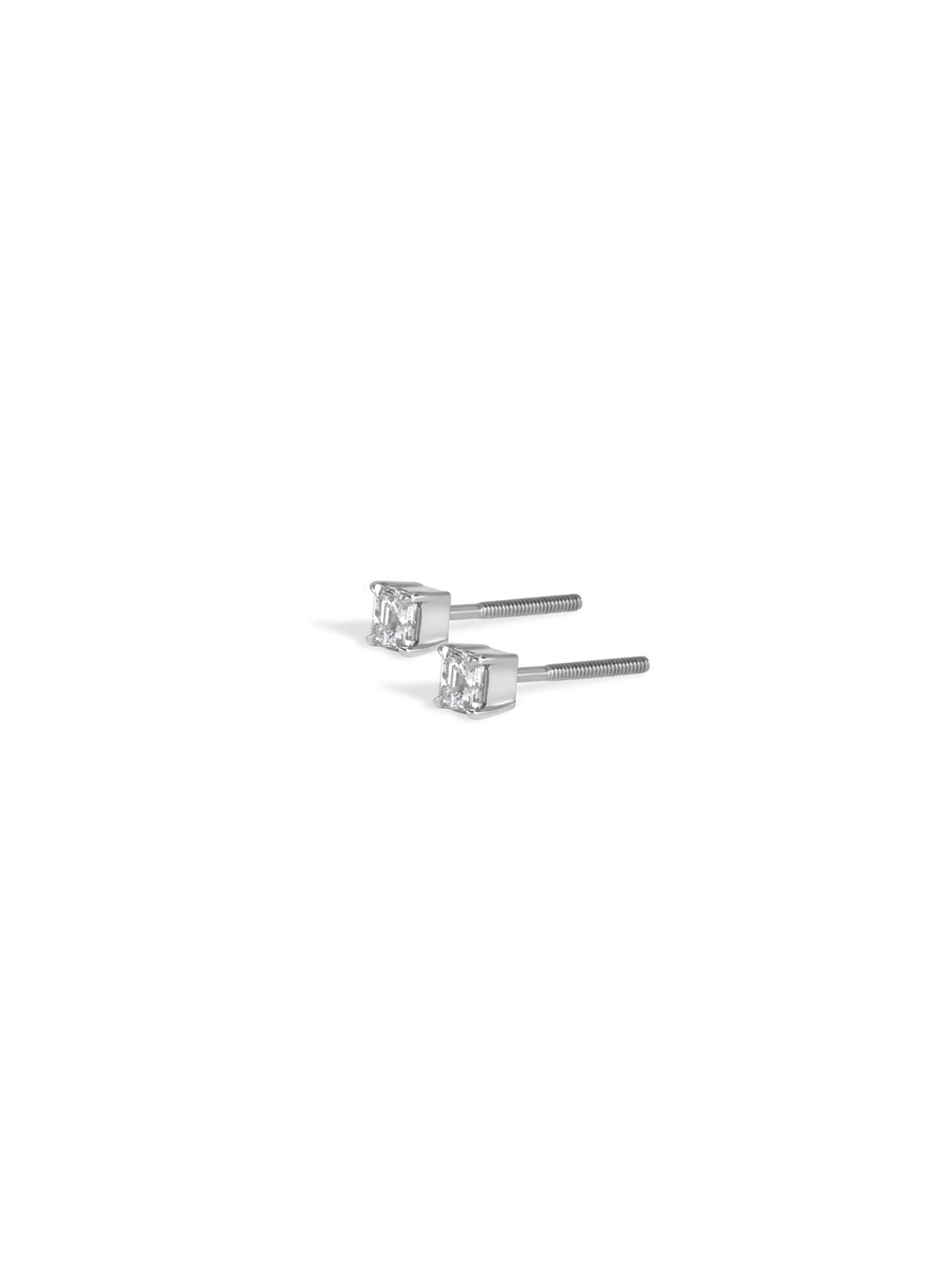 Asscher Diamond Studs - View 