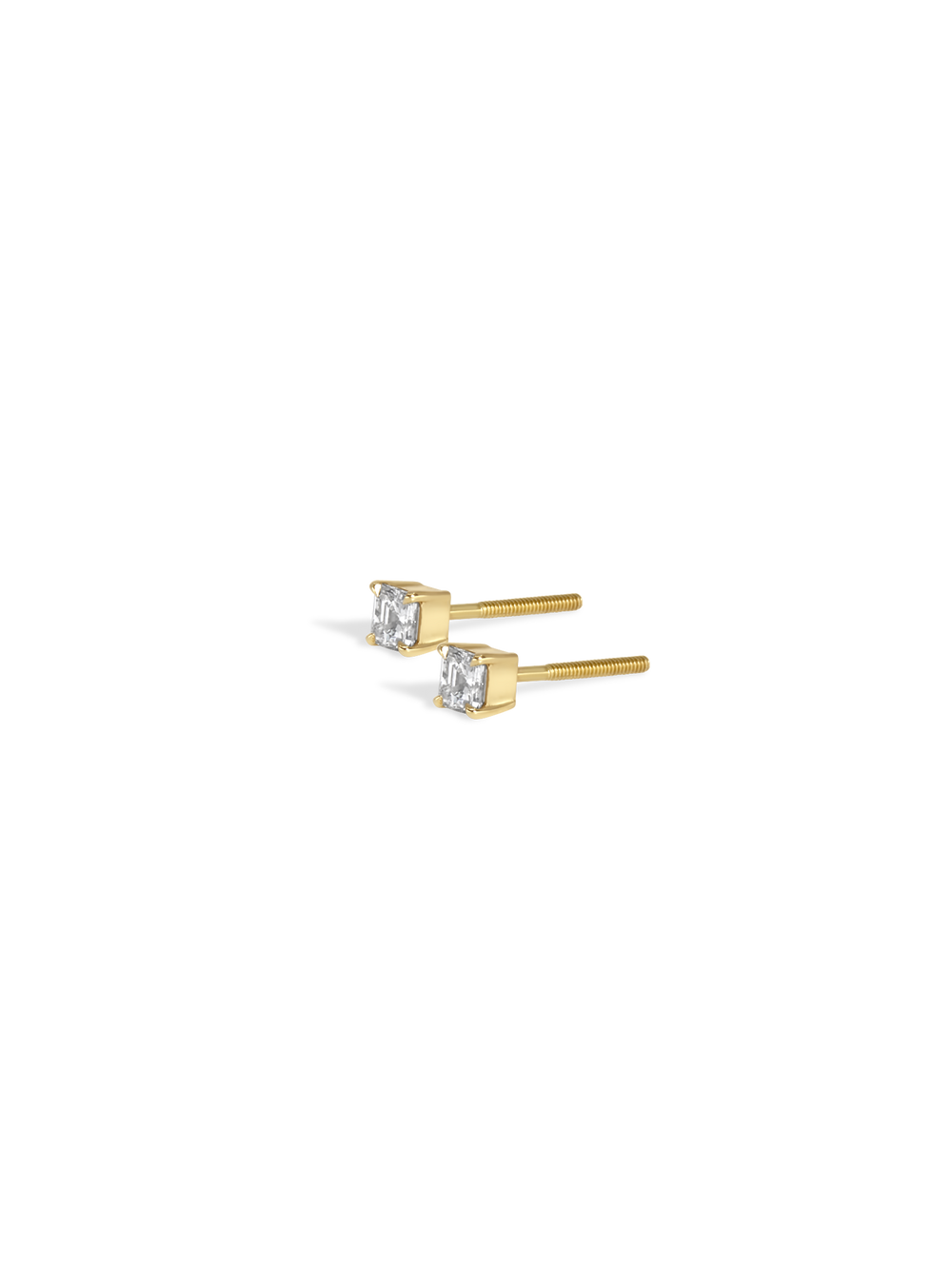 Asscher Diamond Studs - View 