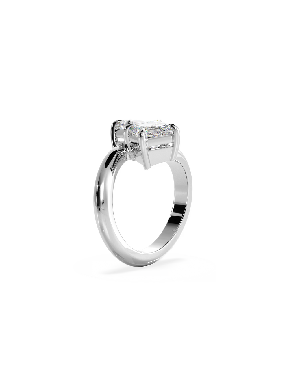 Asscher Jean Toi et Moi Ring - View 