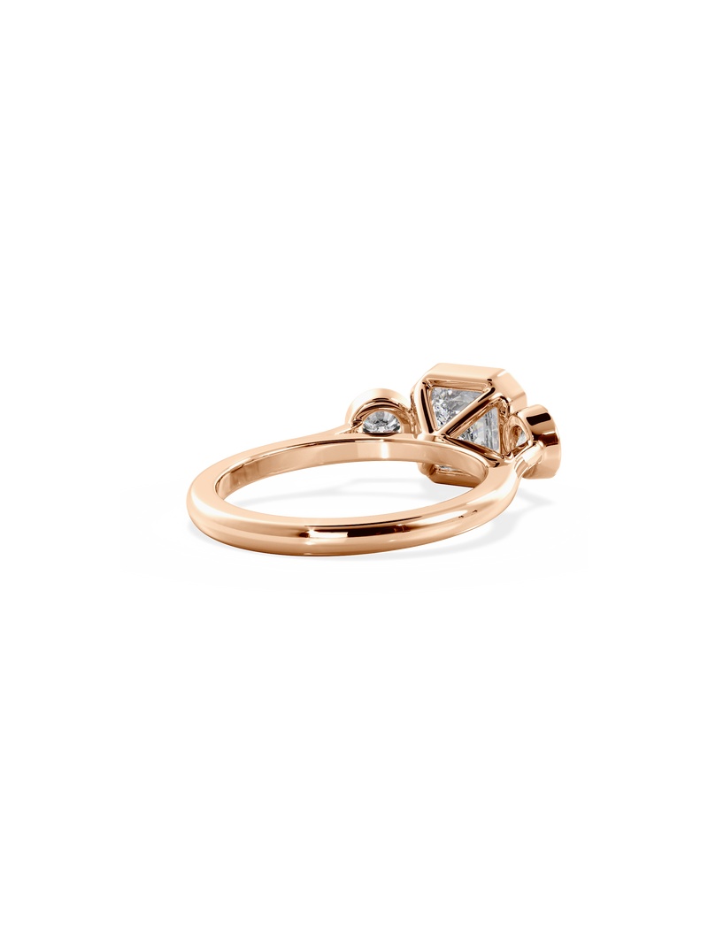 Asscher Bezel Cosmic Trio