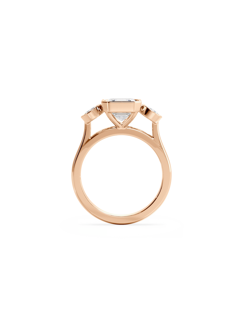Asscher Bezel Cosmic Trio