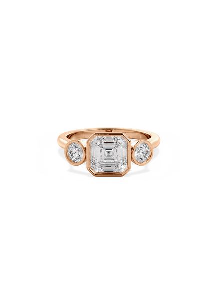 Asscher Bezel Cosmic Trio