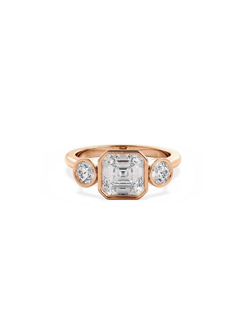 Asscher Bezel Cosmic Trio