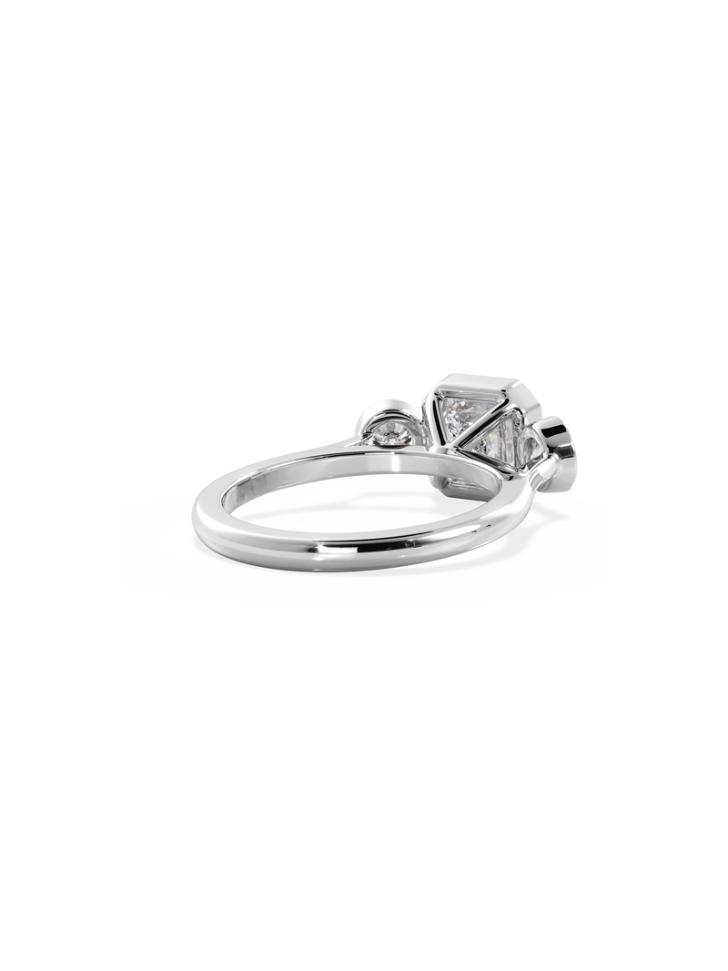 Asscher Bezel Cosmic Trio