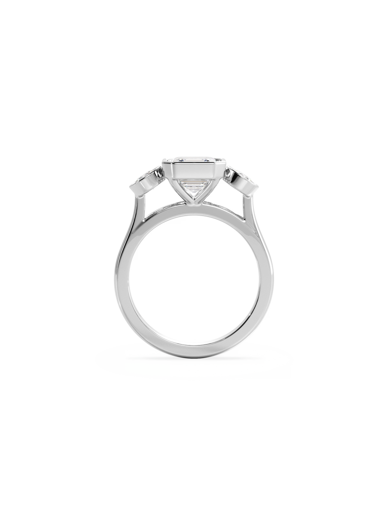 Asscher Bezel Cosmic Trio