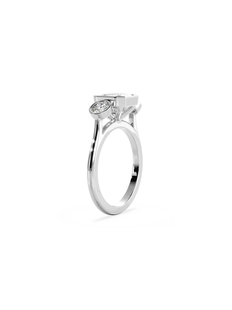 Asscher Bezel Cosmic Trio