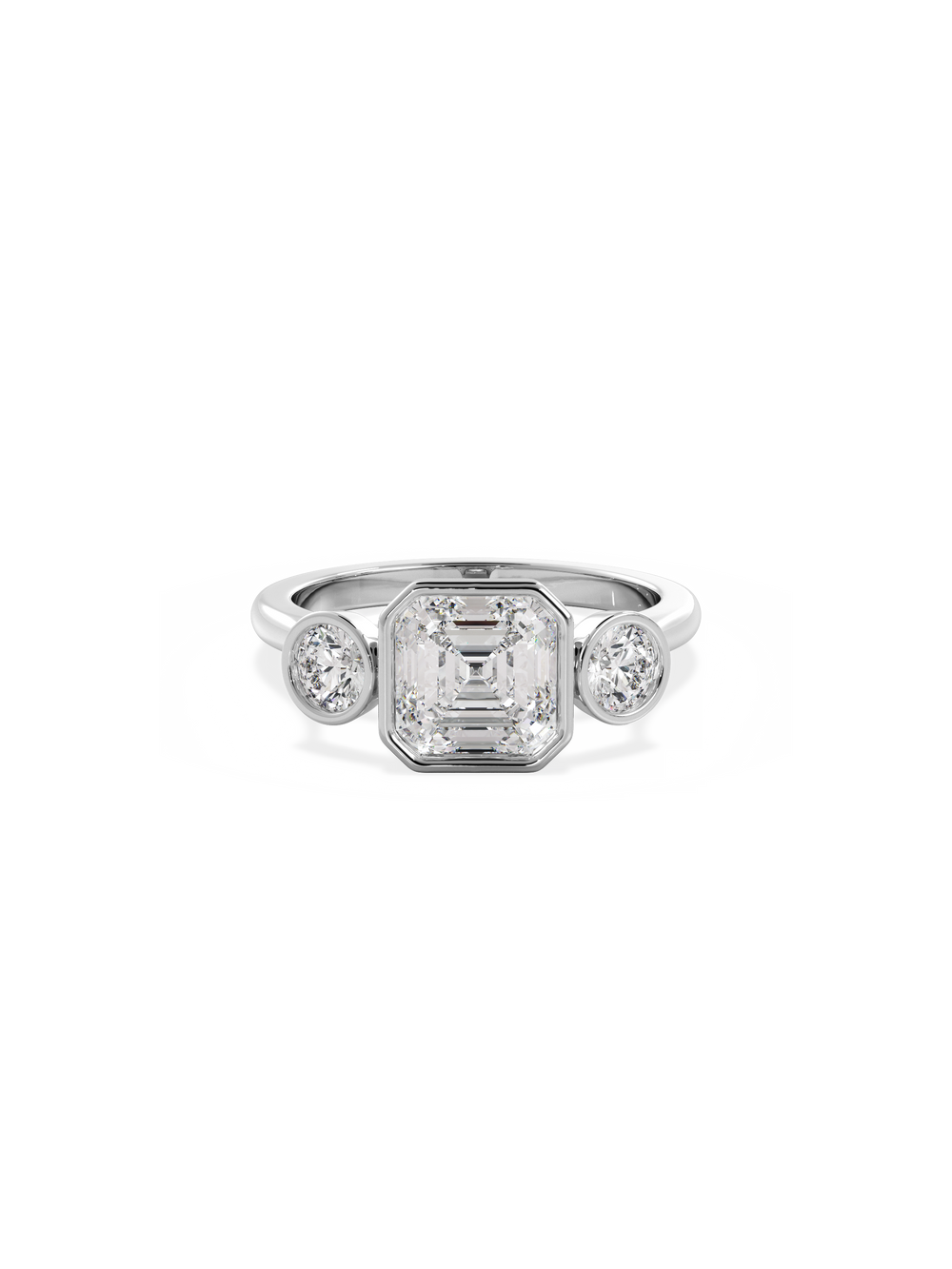 Asscher Bezel Cosmic Trio - View 