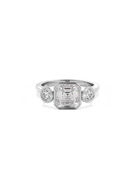 Asscher Bezel Cosmic Trio