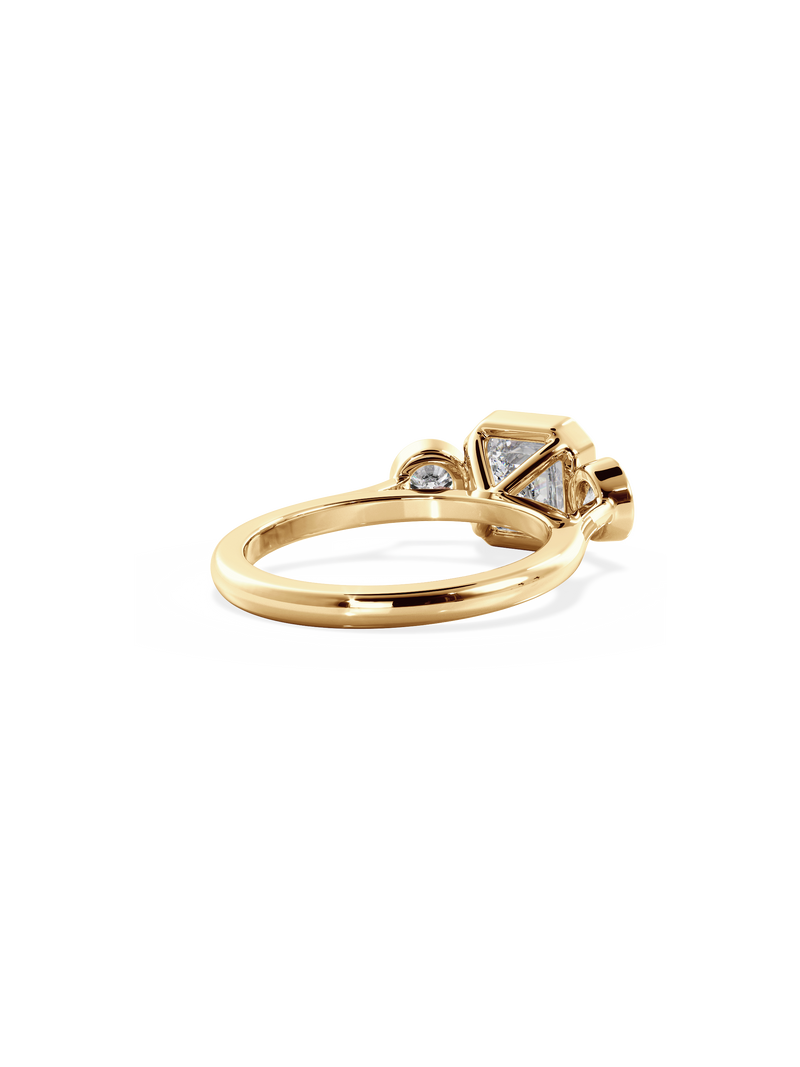 Asscher Bezel Cosmic Trio