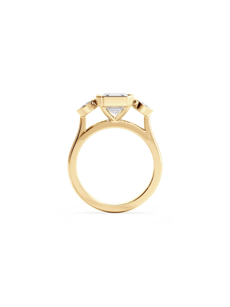 Asscher Bezel Cosmic Trio