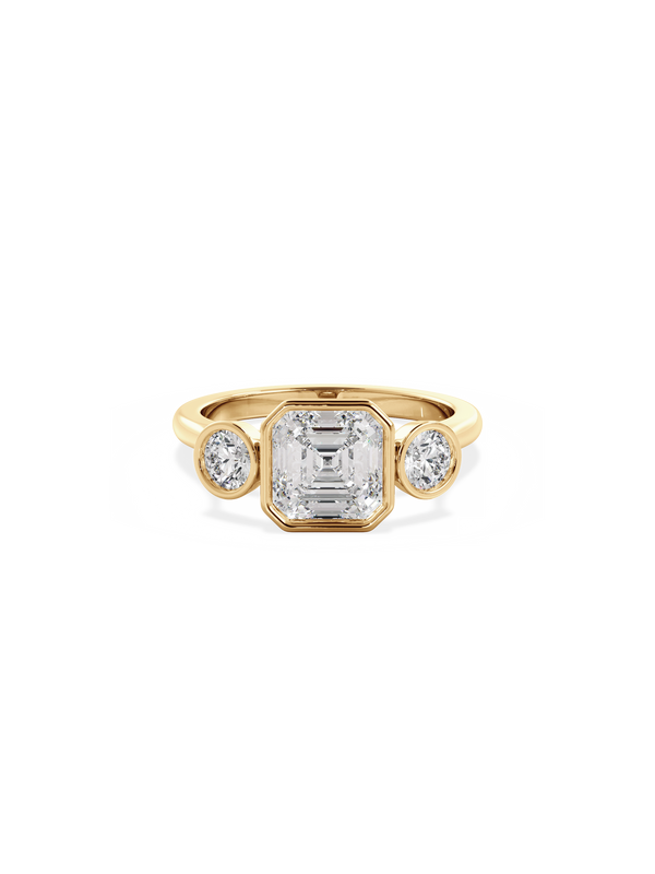 Asscher Bezel Cosmic Trio