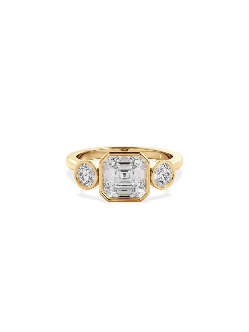 Asscher Bezel Cosmic Trio
