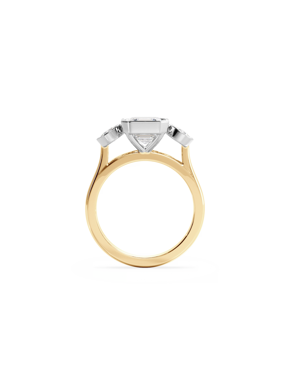 Asscher Bezel Cosmic Trio - View 