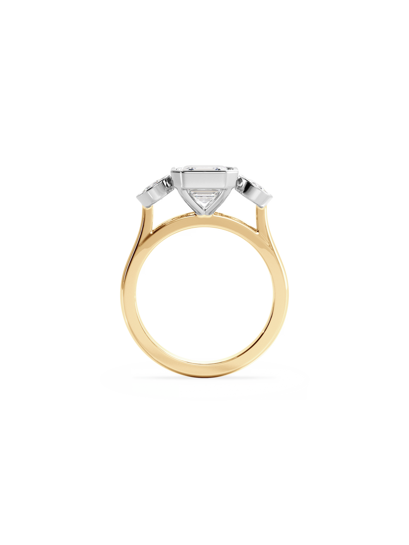Asscher Bezel Cosmic Trio