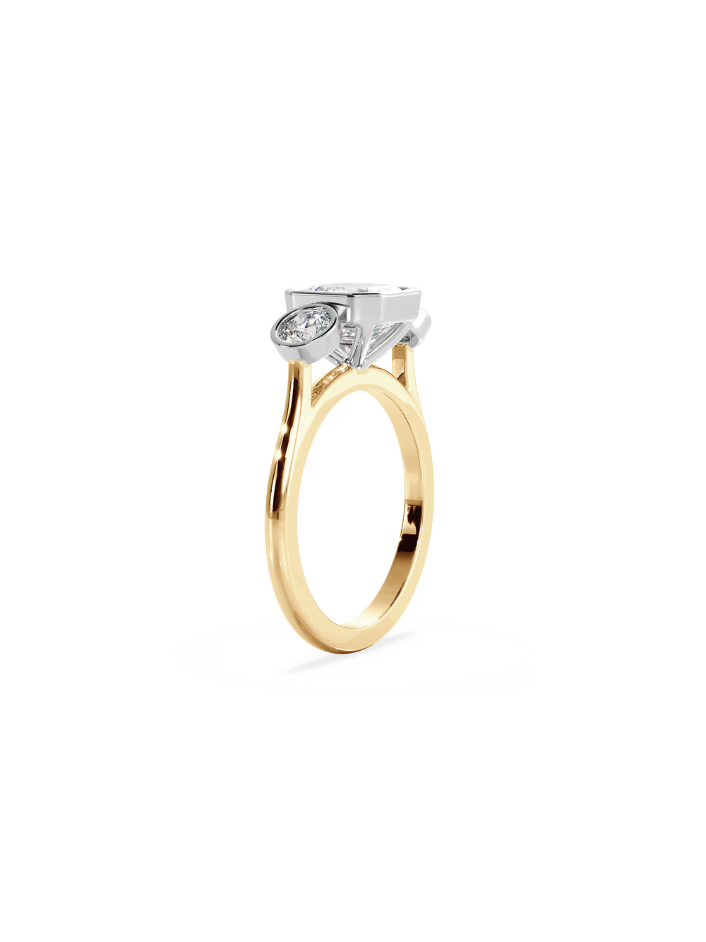 Asscher Bezel Cosmic Trio - View 