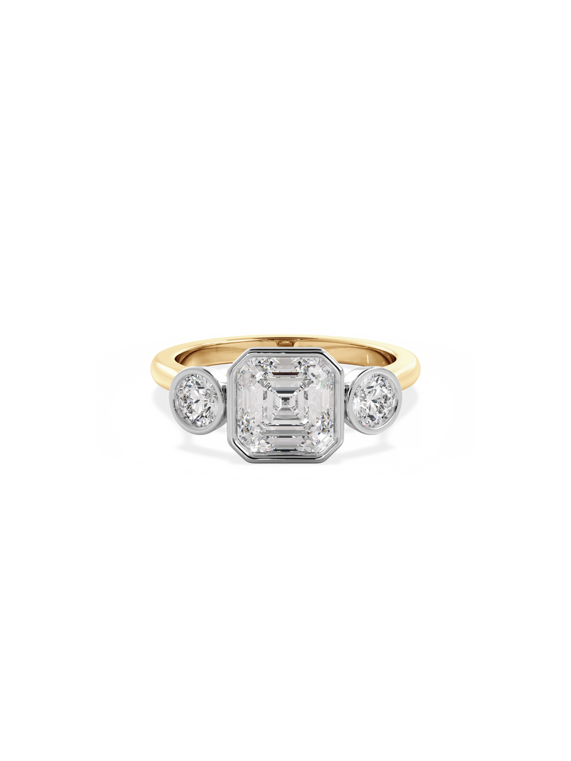 Asscher Bezel Cosmic Trio