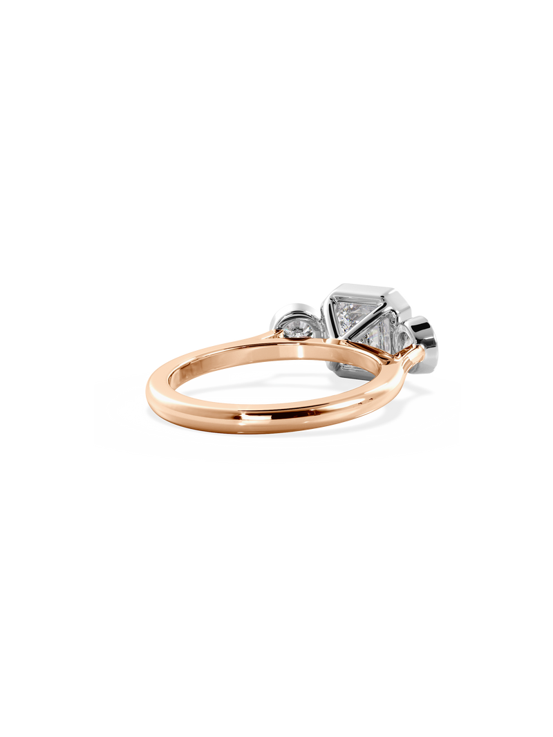 Asscher Bezel Cosmic Trio