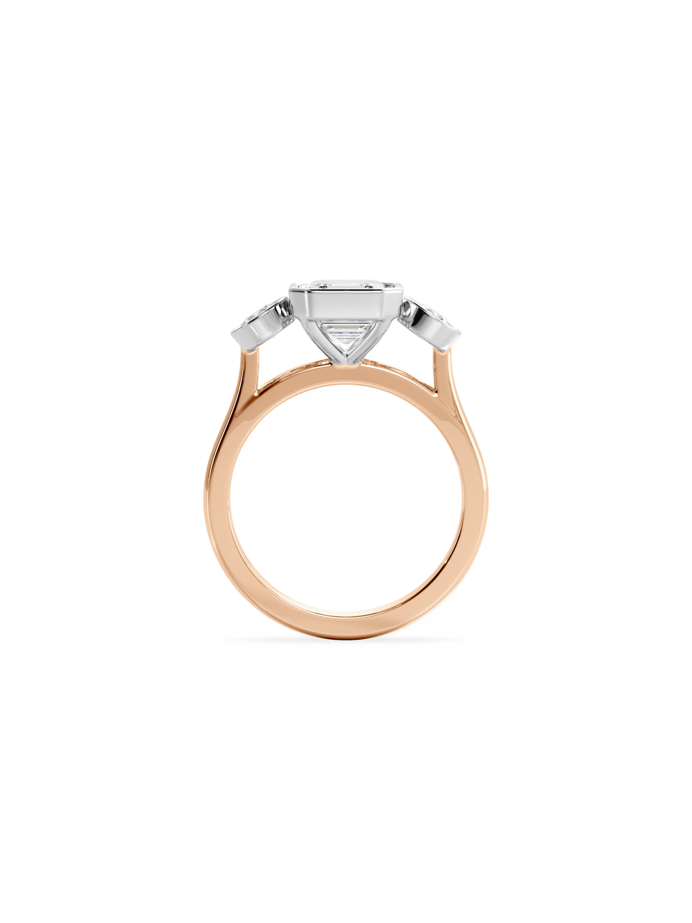 Asscher Bezel Cosmic Trio - View 