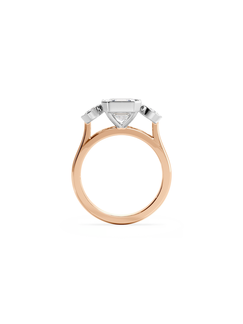Asscher Bezel Cosmic Trio